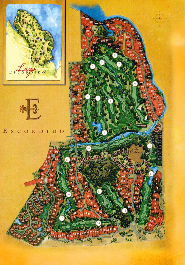 Interactive Property Map - Escondido Golf And Lake Club - Texas Property Map