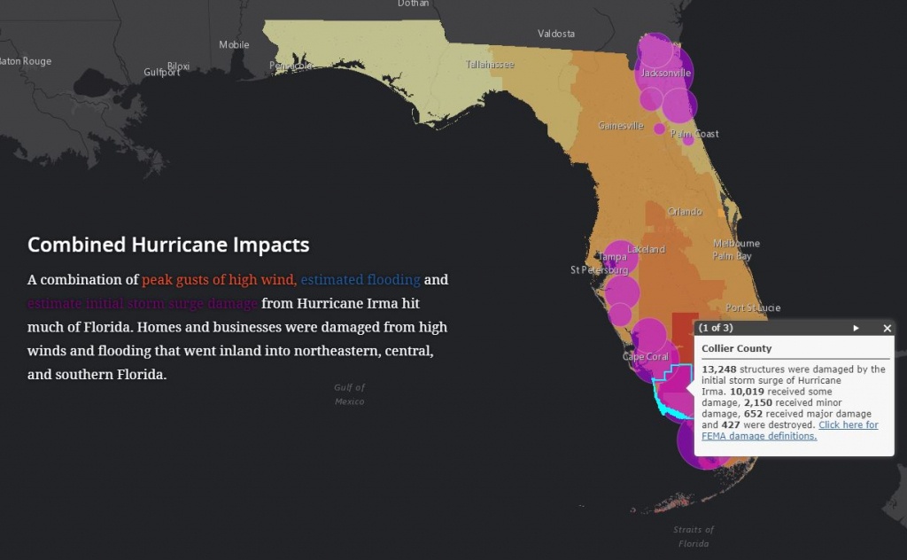 Interactive Story Map Shows Hurricane Impacts And Florida&amp;#039;s - Interactive Florida County Map