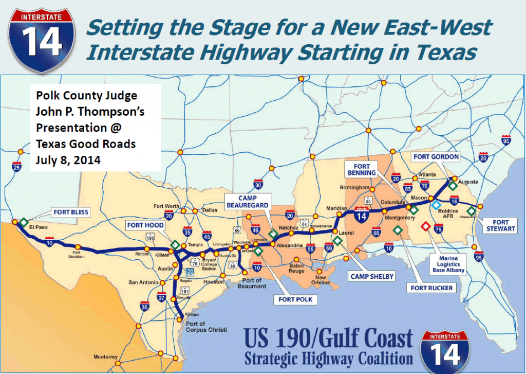 Interstate 14 - Interstate-Guide - Brady Texas Map