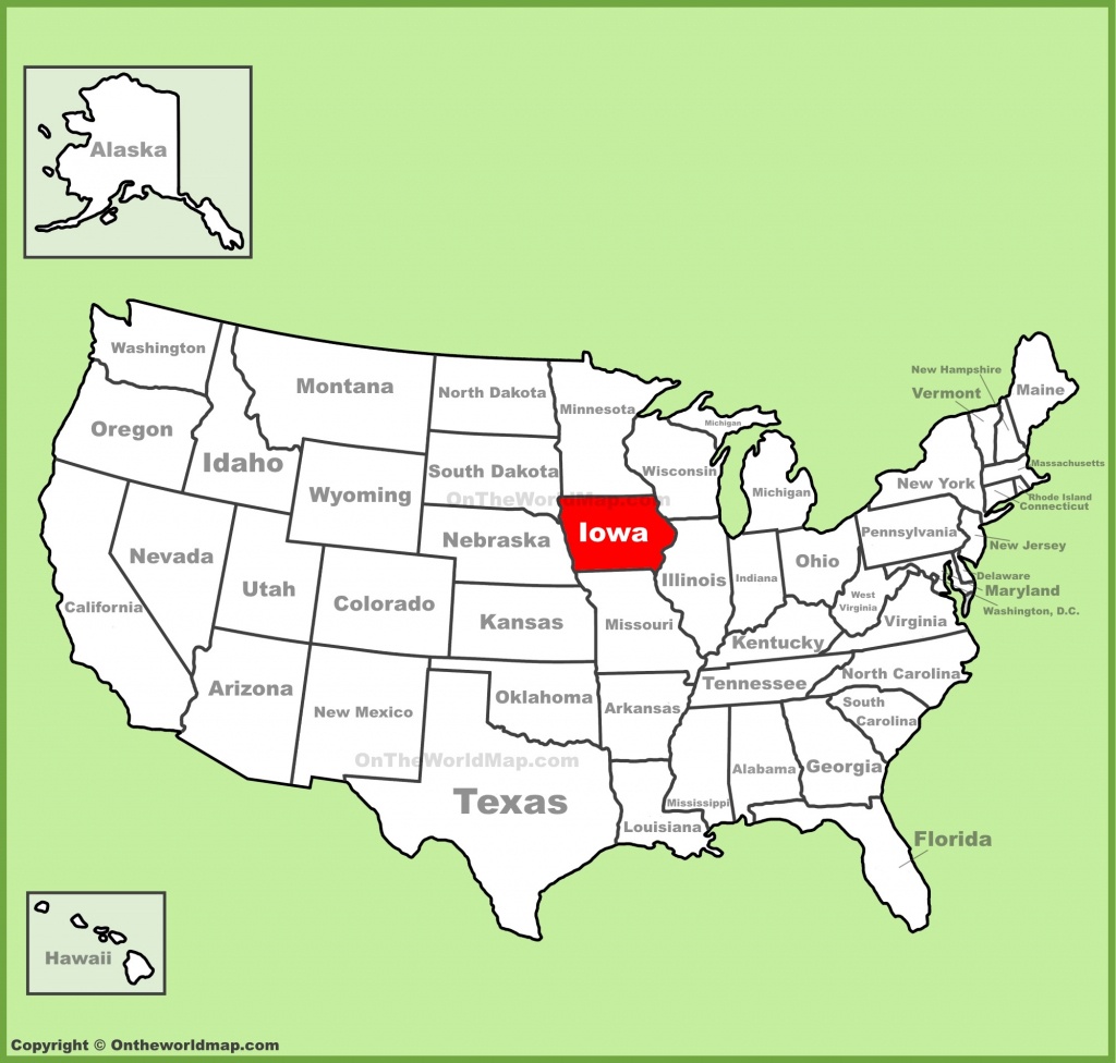 Iowa State Maps | Usa | Maps Of Iowa (Ia) - Printable Map Of Iowa