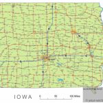 Iowa State Route Network Map. Iowa Highways Map. Cities Of Iowa   Printable Iowa Road Map