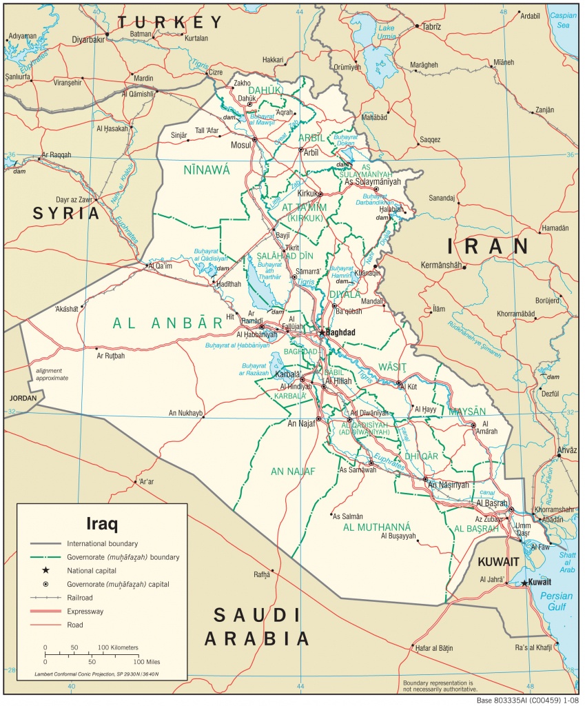 Iraq Maps - Perry-Castañeda Map Collection - Ut Library Online - Printable Map Of Iraq