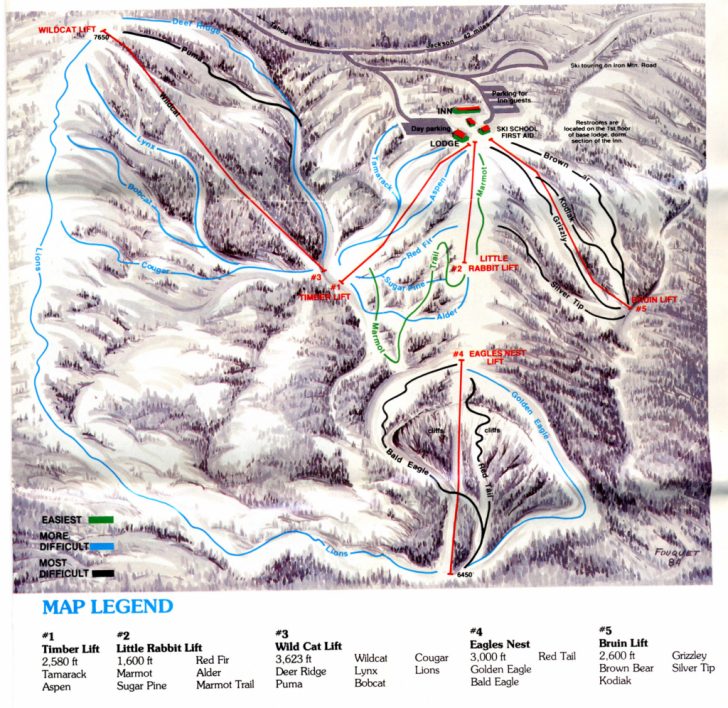 Southern California Ski Resorts Map