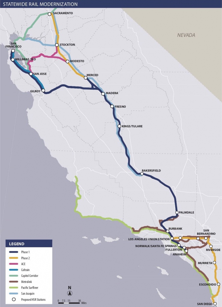 proposed california high speed rail route