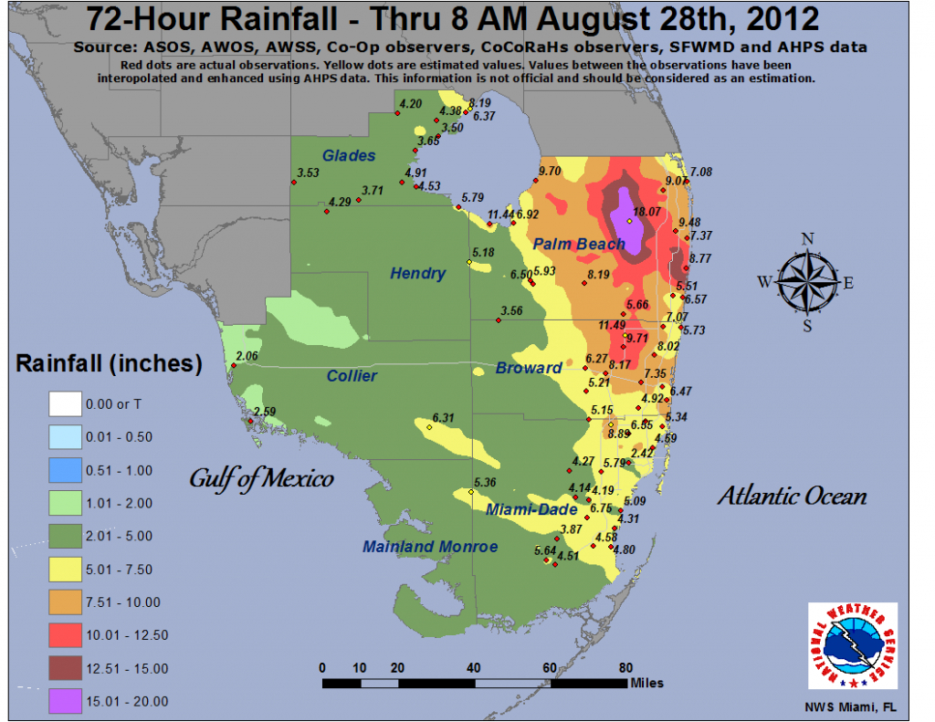 Isaac - South Florida Flood Map