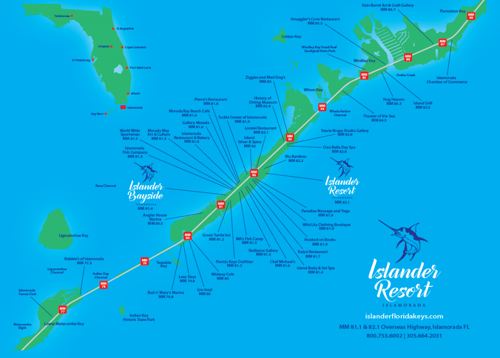 Islander Resort | Islamorada, Florida Keys - Florida Keys Islands Map
