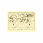 Isle Of Wight Old Nautical Map   Ancient Map Posters Printed On Canvas   Printable Map Of Isle Of Wight