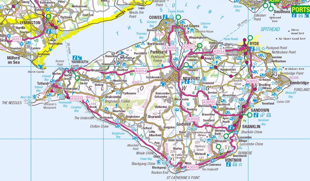 Isle Of Wight Os Opendata Map - Isle Of Wight - Wikipedia, The Free - Printable Map Of Isle Of Wight