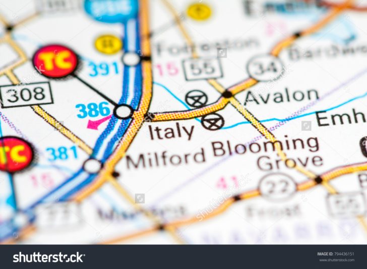 Italy Texas Map