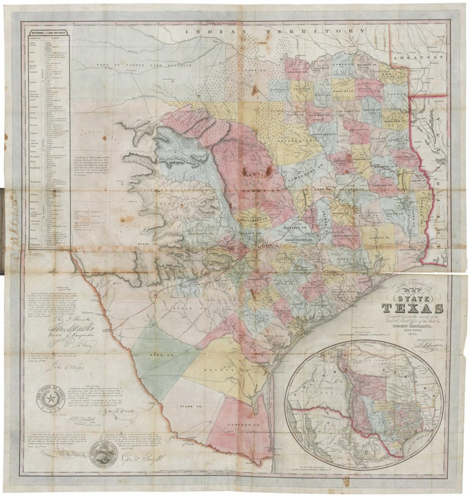 J. De Cordova&amp;#039;s Map Of The State Of Texas Compiled From The Records - Texas General Land Office Maps