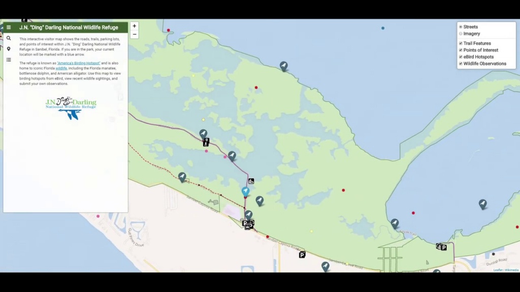 J.n. &amp;quot;ding&amp;quot; Darling National Wildlife Refuge Visitor Map - Youtube - Alligator Point Florida Map