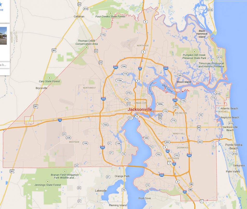 Jacksonville, Florida Map - Google Maps Port Charlotte Florida