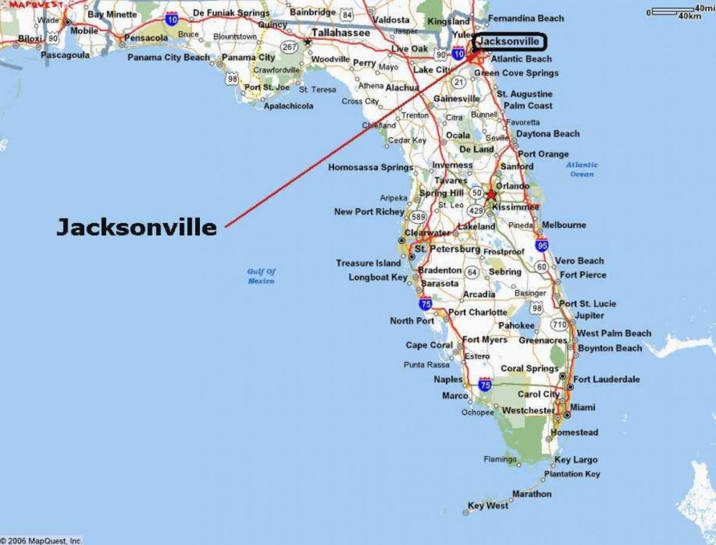 Jacksonville Florida Map - Jacksonville Usa Map (Florida - Usa) - Florida Map With Port St Lucie