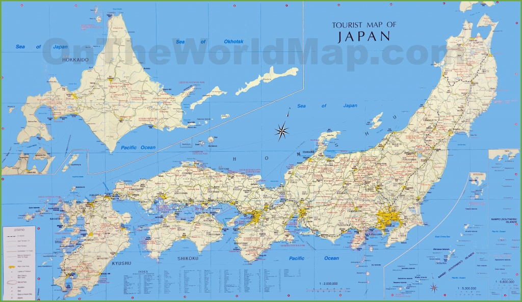 Japan Tourist Map - Large Printable Map Of Japan