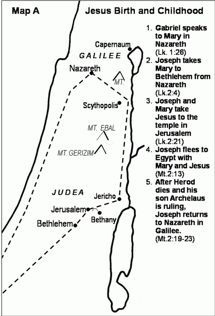 Jesus&amp;#039; Birth And Childhood Map .. And Other Mapsgalyn Wiemers - Printable Bible Maps For Kids