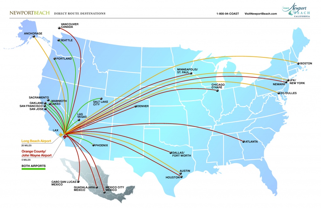 John Wayne Airport | Newport Beach Airport | Newport Beach, Ca - Newport California Map