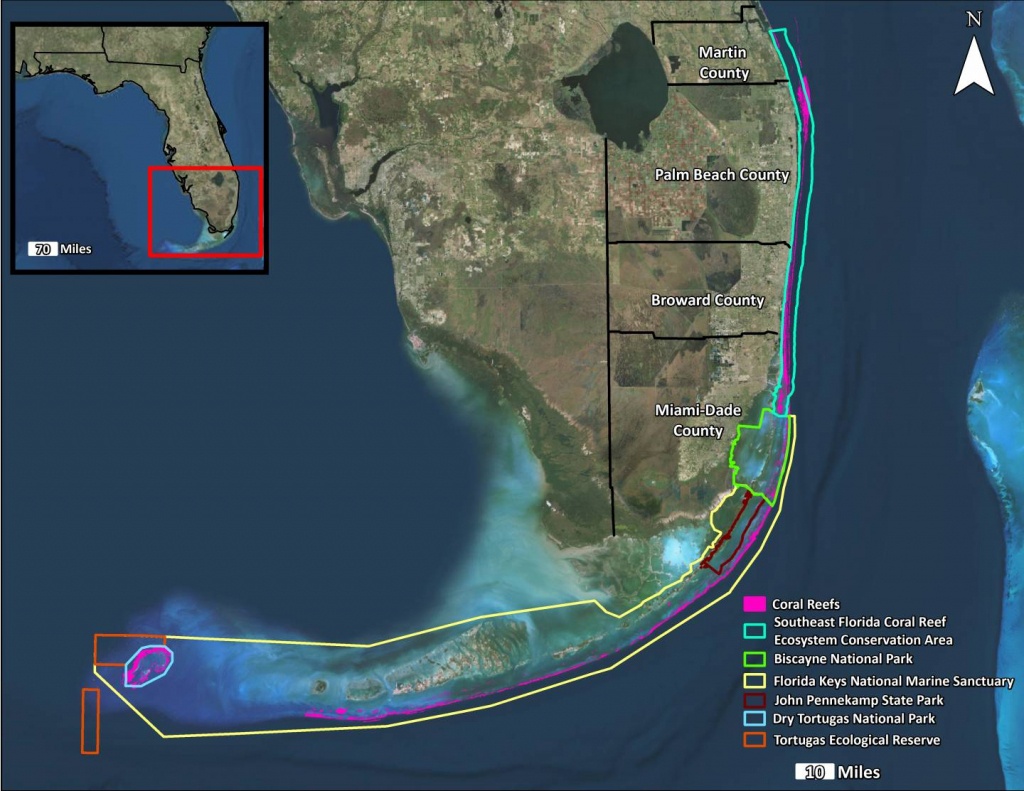 Join Project Protect - Force Blue - Coral Reefs In Florida Map