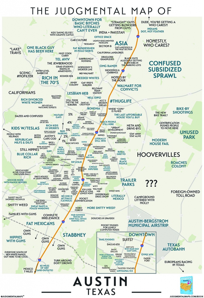 Judgmental Maps — Austin, Txtrent, Brian, John, Alex, Armando, - Austin Texas Map