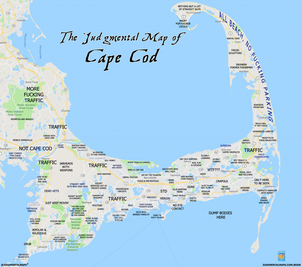 Judgmental Maps - Printable Map Of Cape Cod Ma