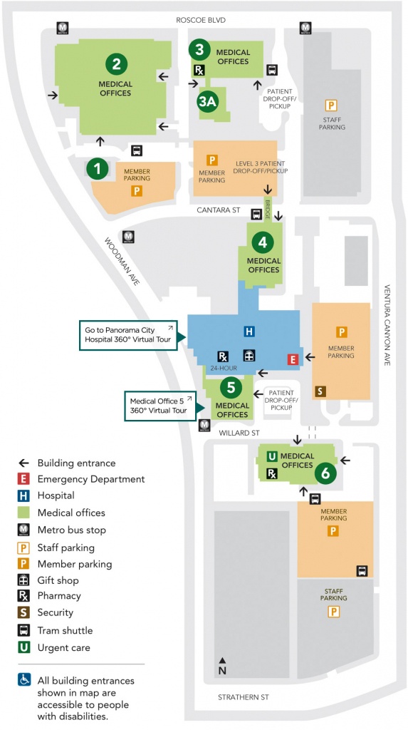 Kaiser Permanente Panorama City Campus Map | Map Of Us Western States - Kaiser Permanente Locations In California Map