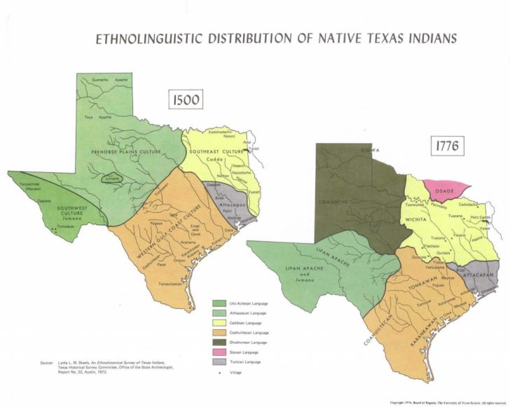 Texas Indian Tribes Map