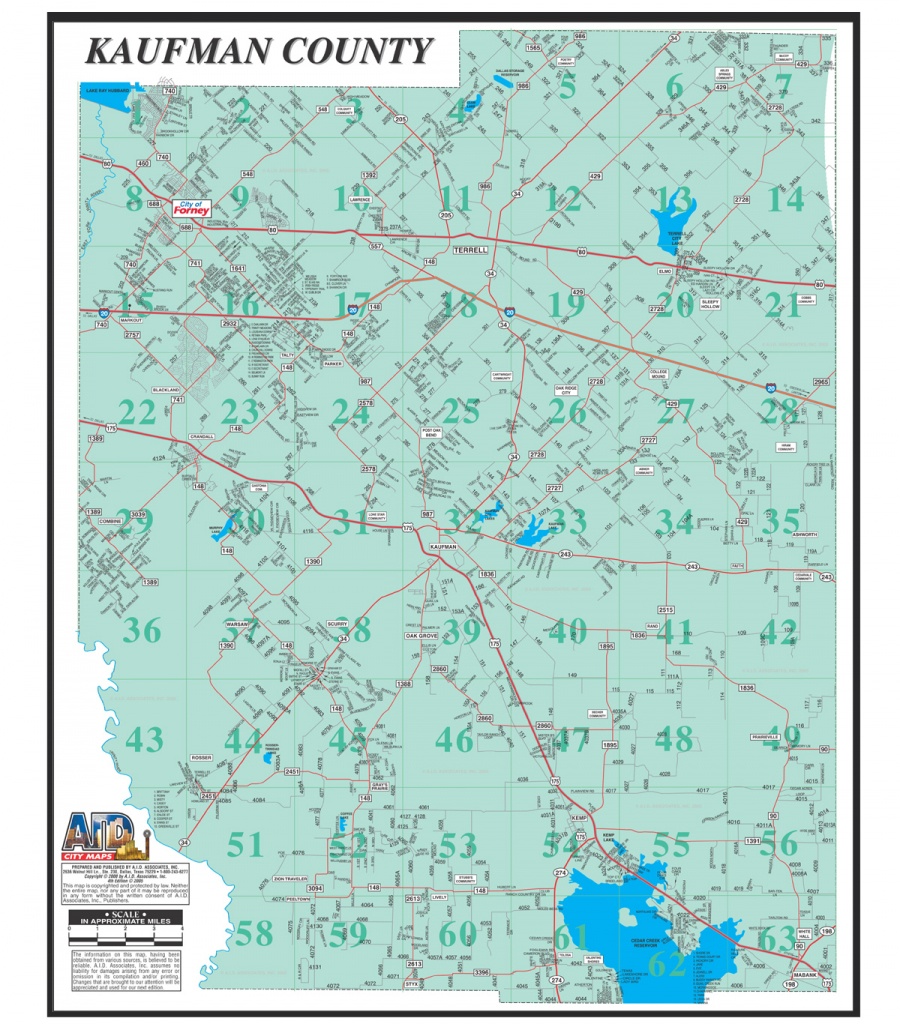 Kaufman County Map - Kaufman Texas Map