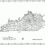 Kentucky State Map With Counties Outline And Location Of Each County   Printable Map Of Kentucky Counties