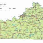 Kentucky State Route Network Map. Kentucky Highways Map. Cities Of   Printable Map Of Kentucky