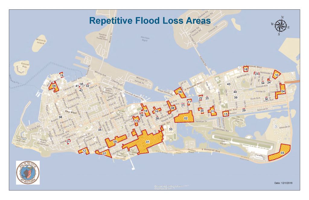 Key West, Fl / Historical Flooding - Florida Keys Flood Zone Map