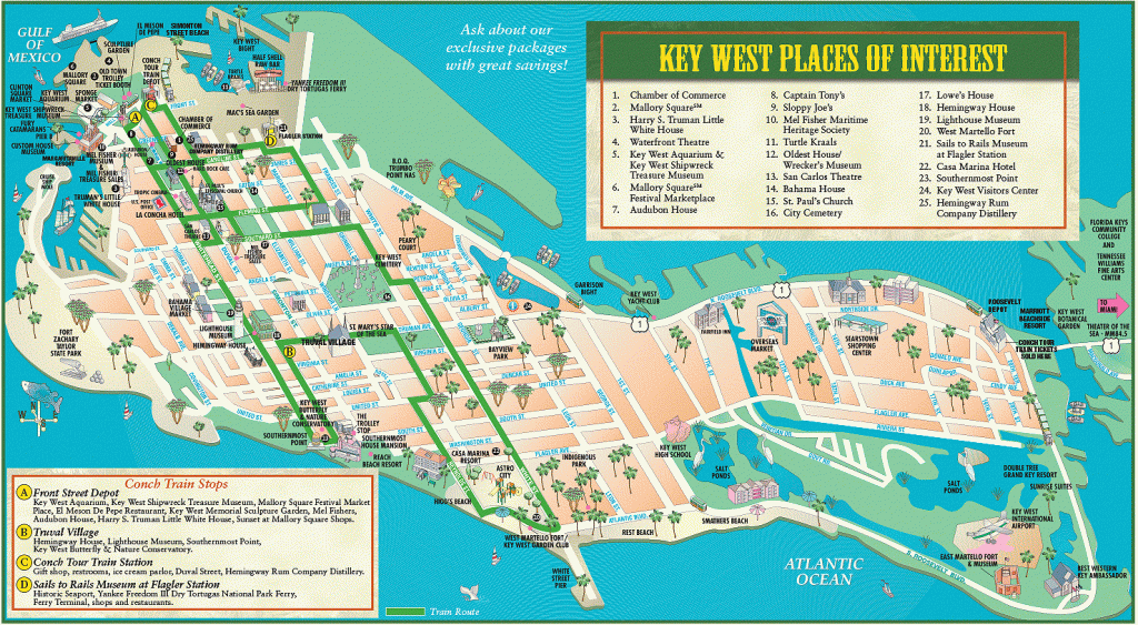 Key West Maps | Compressportnederland - Map Of Key West Florida Attractions