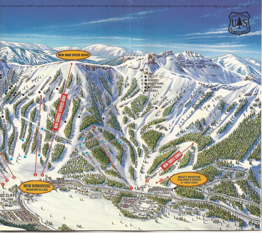 Kirkwood - Skimap - Kirkwood California Map