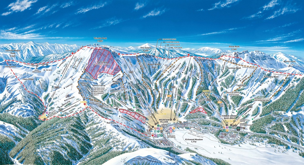 Kirkwood - Skimap - Kirkwood California Map