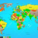 Labeled World Map With Countries Blank   Printable Labeled World Map