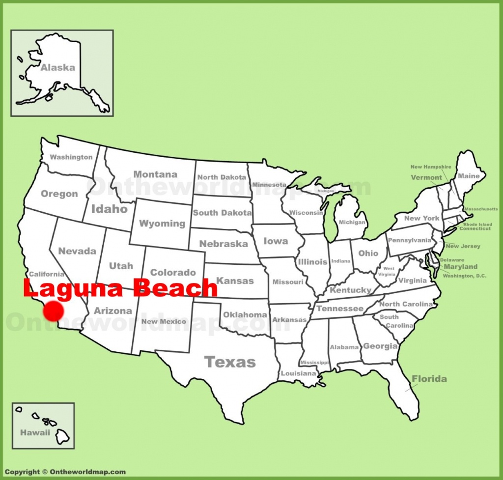 Laguna Beach Location On The U.s. Map - Laguna Beach California Map