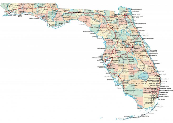 Laminated Florida Map