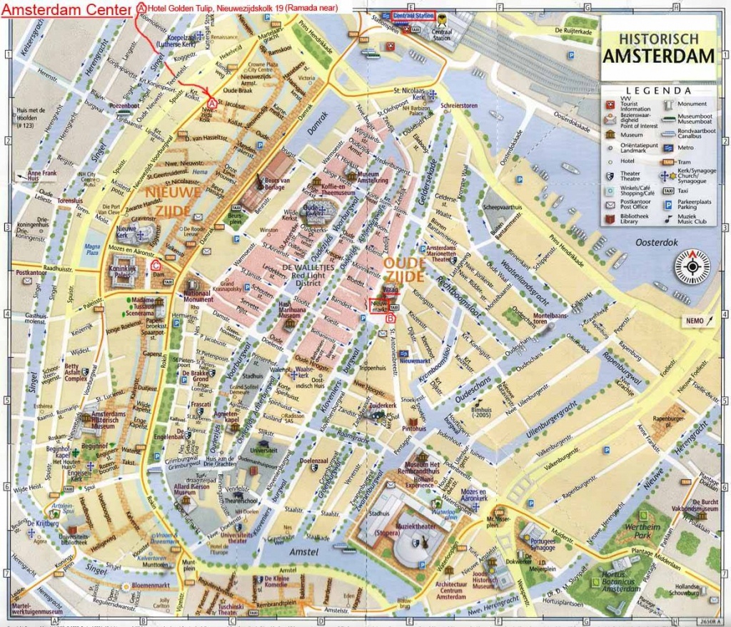 Large Amsterdam Maps For Free Download And Print | High-Resolution - Amsterdam Street Map Printable