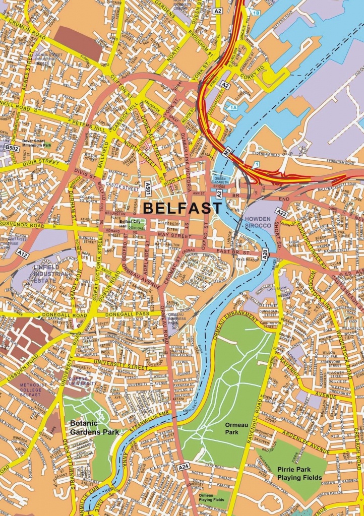 Belfast City Centre Map Printable Free Printable Maps