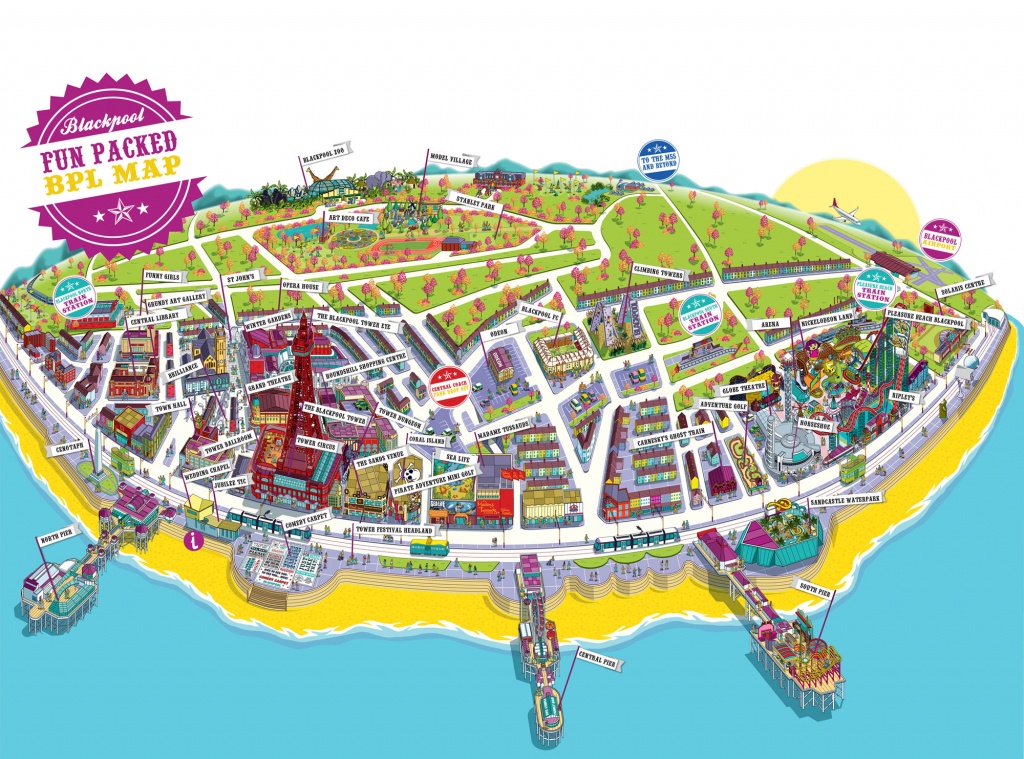 Large Blackpool Maps For Free Download And Print | High-Resolution - Blackpool Tourist Map Printable