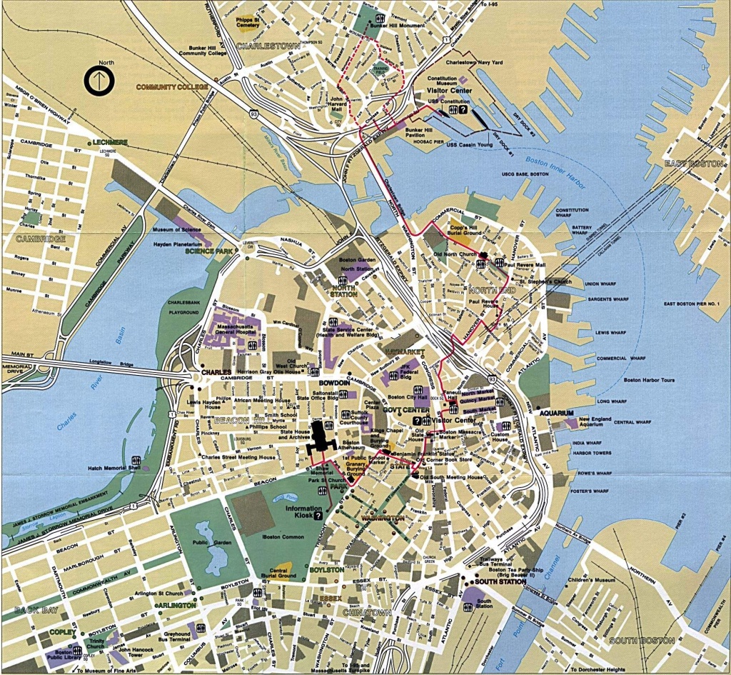 Large Boston Maps For Free Download And Print | High-Resolution And - Printable Map Of Downtown Boston