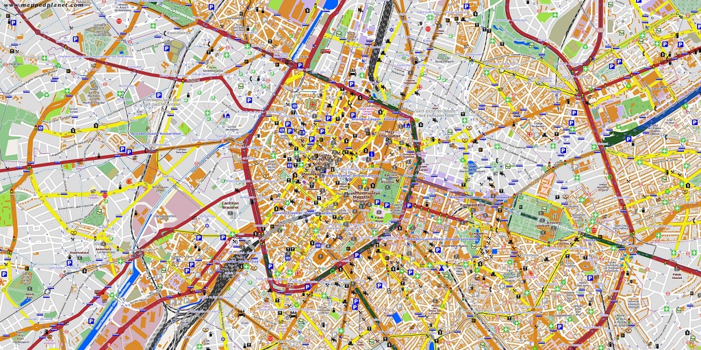 Large Brussels Maps For Free Download And Print | High-Resolution - Printable Map Of Brussels