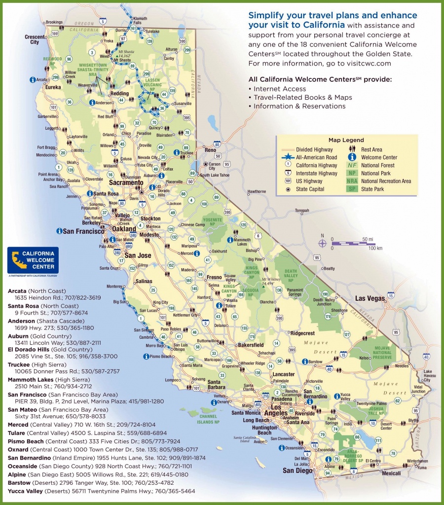 Large California Maps For Free Download And Print | High-Resolution - California Destinations Map