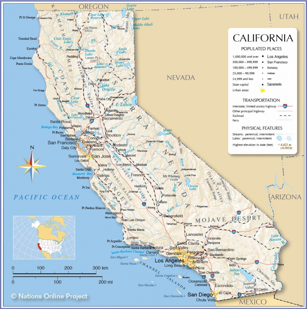 Large California Maps For Free Download And Print | High-Resolution - Online Map Of California