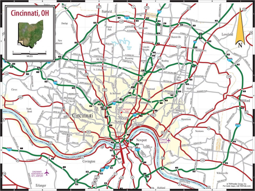 List Of Cincinnati Neighborhoods - Wikipedia - Printable Cincinnati Map ...