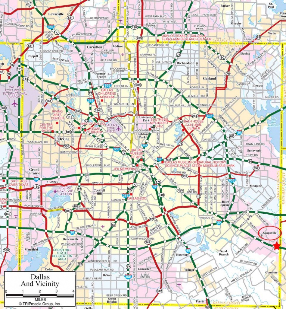 Large Dallas Maps For Free Download And Print | High-Resolution And - Printable Map Of Dallas