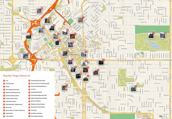Printable Map Of Denver