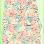Large Detailed Map Of Alabama   Printable Alabama Road Map