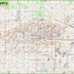 Large Detailed Map Of Calgary   Printable Map Of Calgary