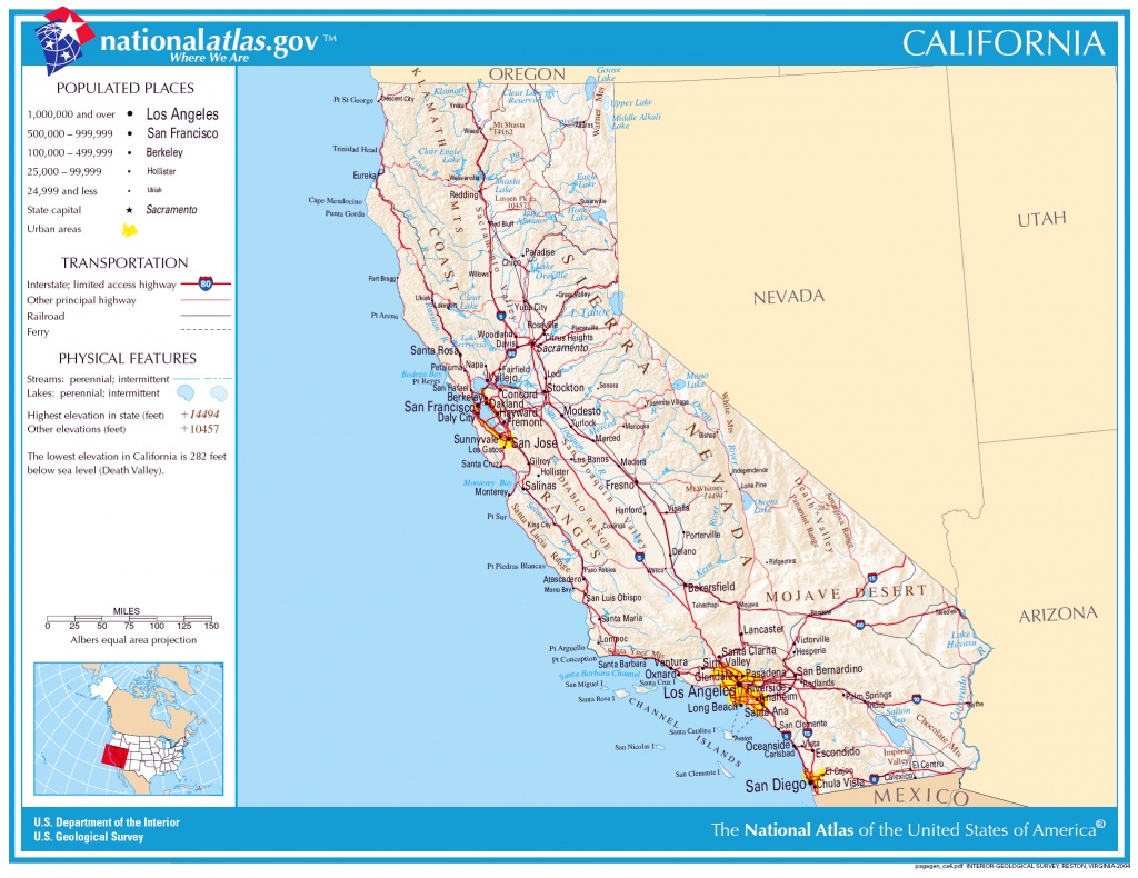 Large Detailed Map Of California State. California State Large - Large Map Of California