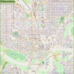 Large Detailed Map Of Edmonton   Printable Map Of Edmonton