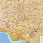 Large Detailed Map Of Nigeria With Cities And Towns   Printable Map Of Nigeria